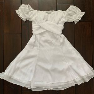 Lucy In The Sky White Sparkled Dress